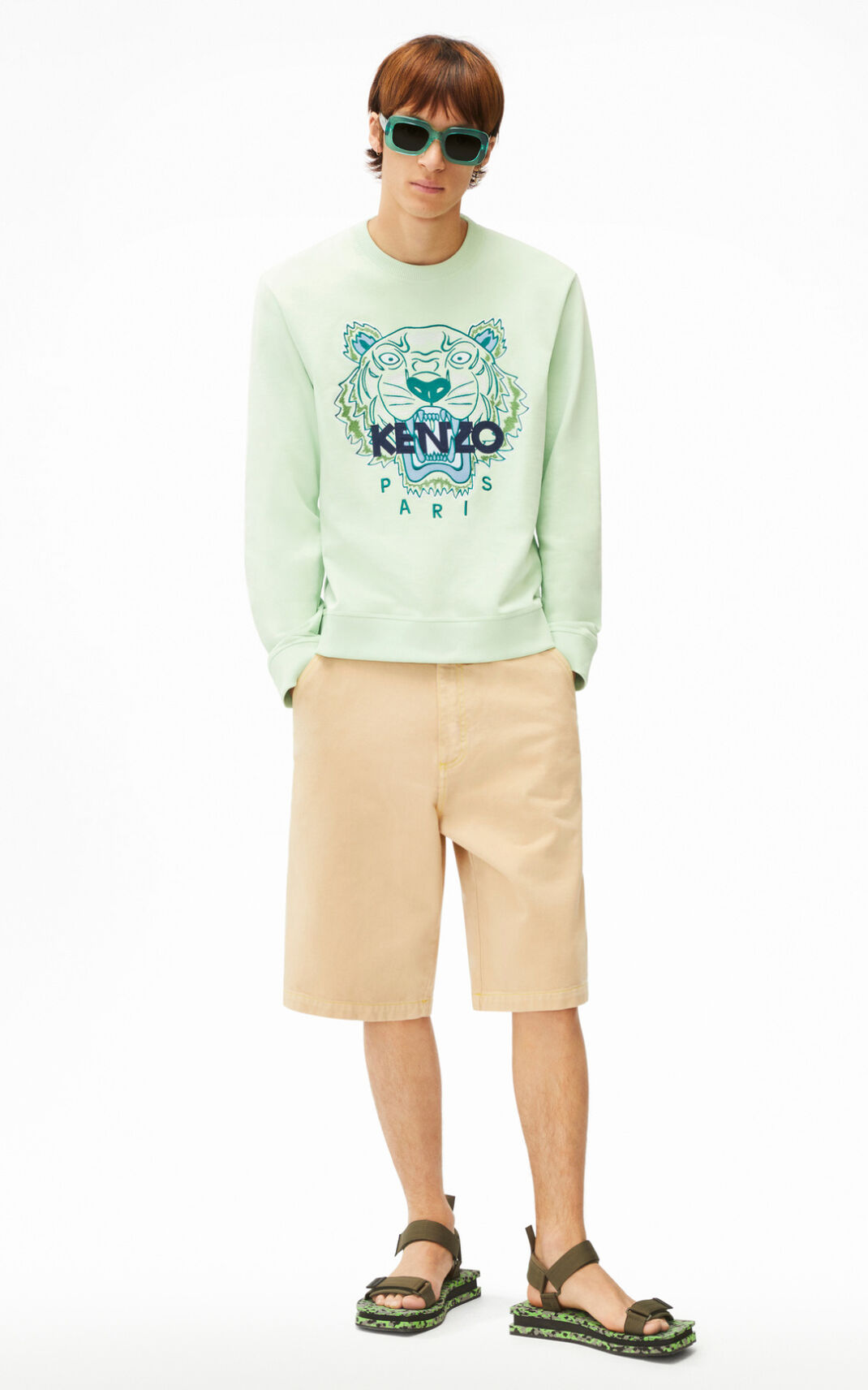 Kenzo Tiger Sweatshirt Herr | 30465-VDRO